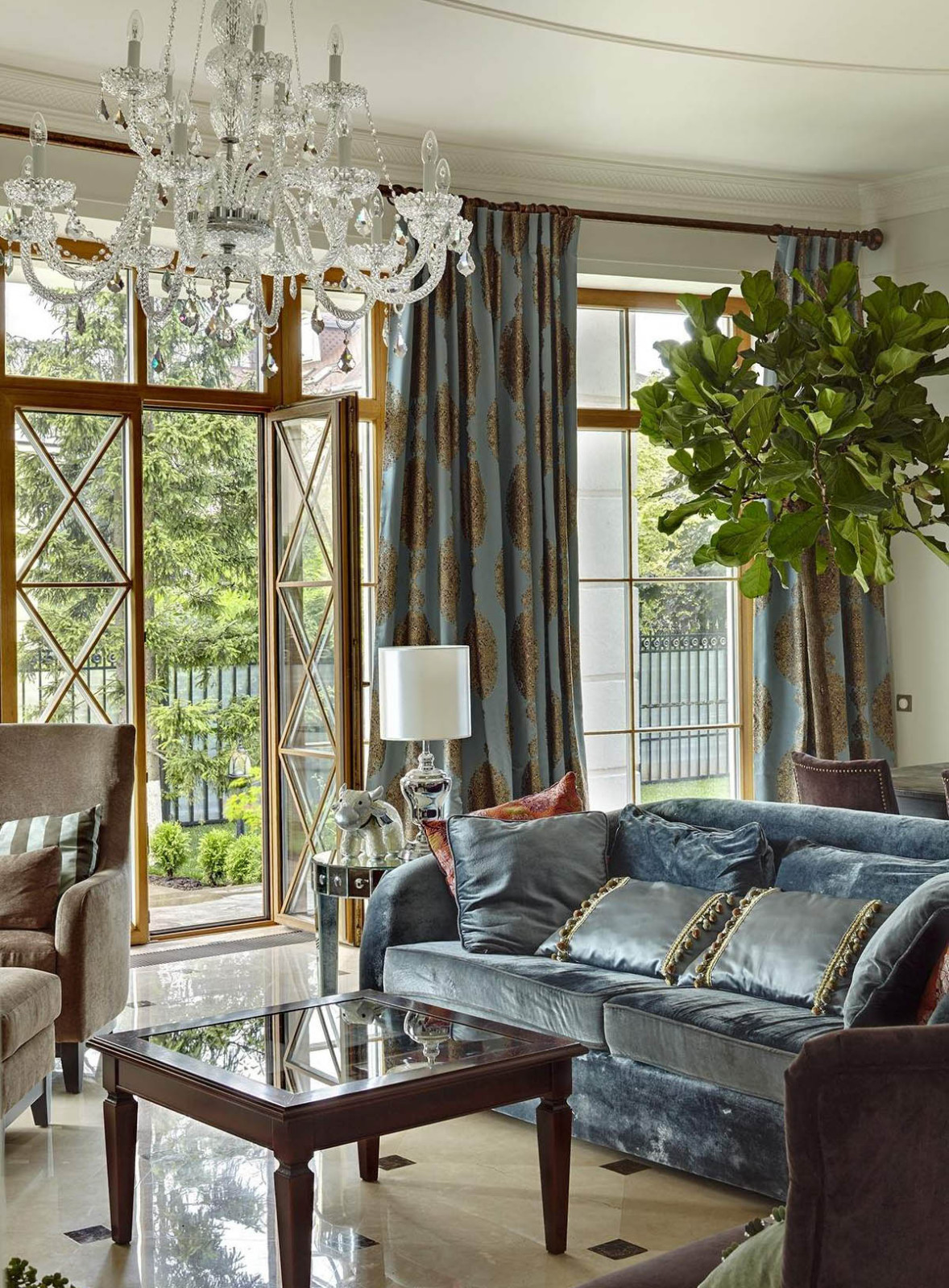 Обложка проекта: Текстильный минимализм в доме по Ново-Рижскому шоссе в к.п. Новахово.