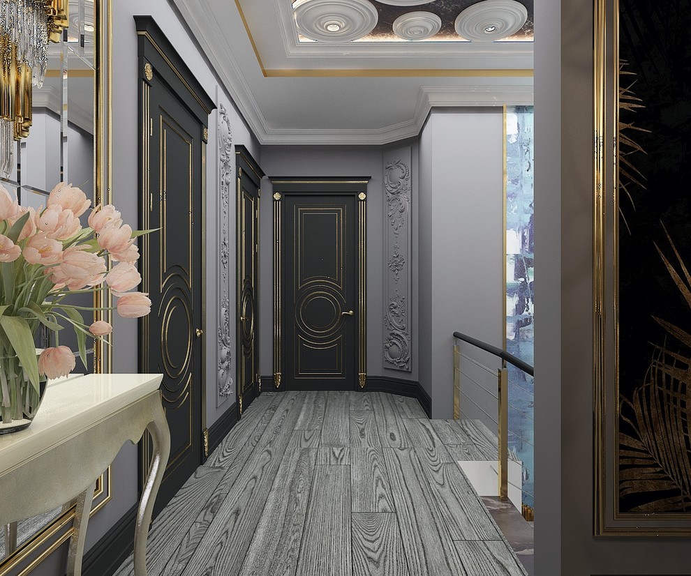 Холл 2 этажа в частном домовладении в стиле арт-деко (г.Пятигорск)