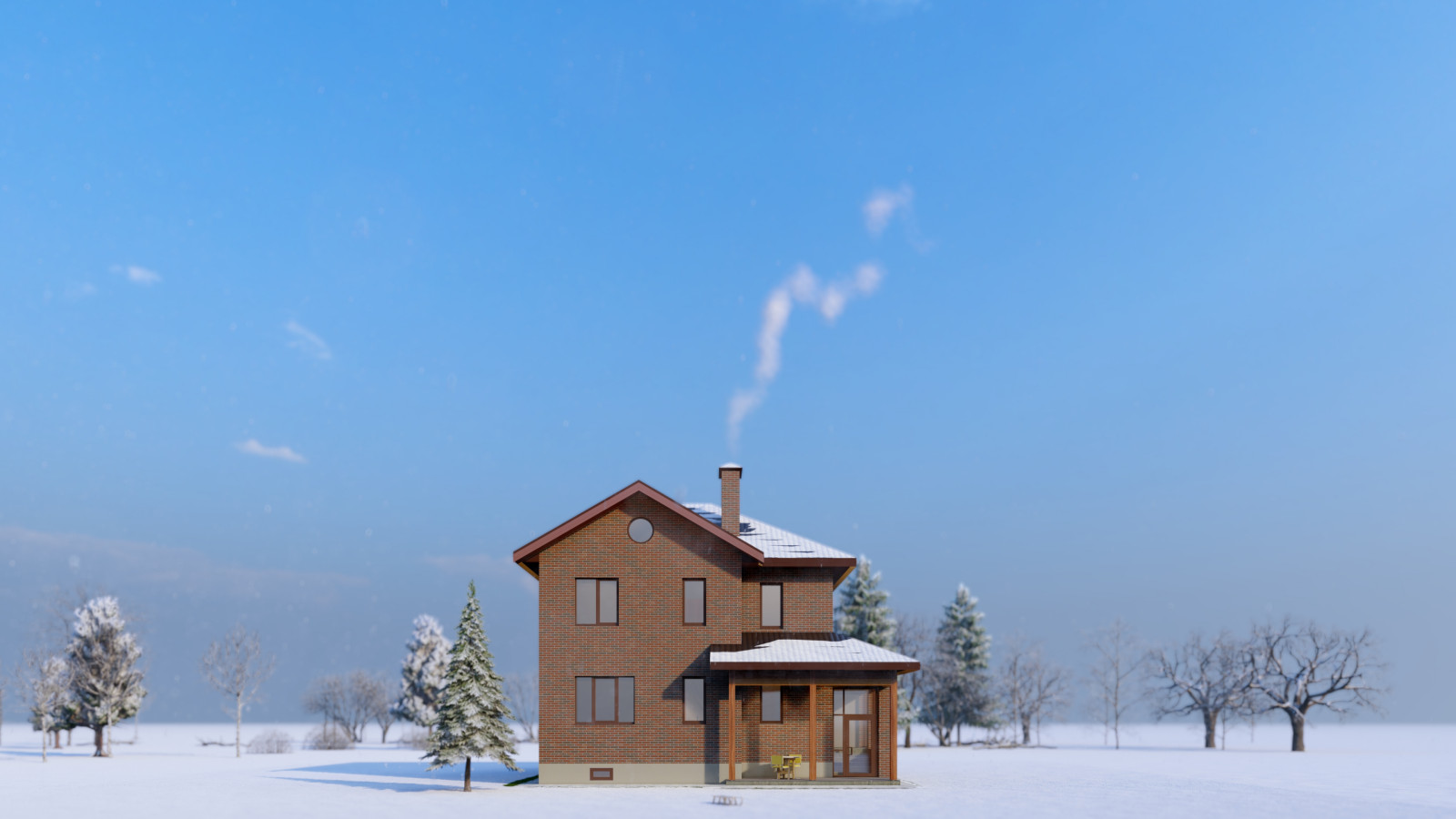 Обложка проекта: Компактный двухэтажный дом