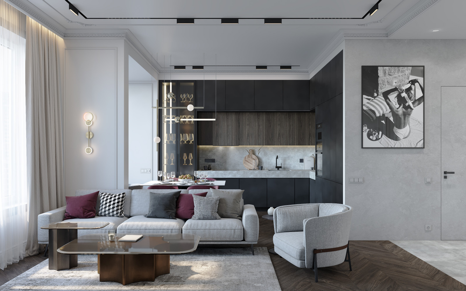 Кухня и обеденная зона