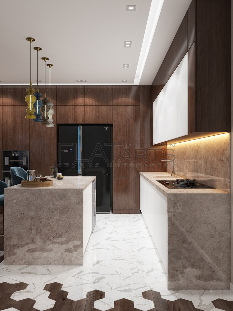 Дизайн 2-ной кв. 120кв.м. Современный стиль