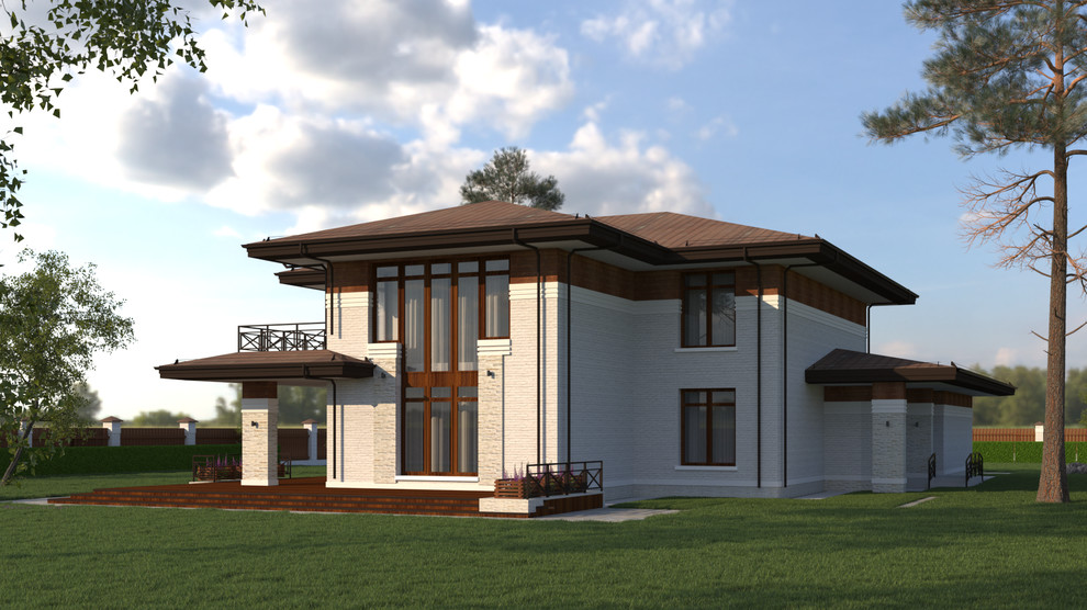 Индивидуальный жилой дом в стиле Френка Ллойда Райта