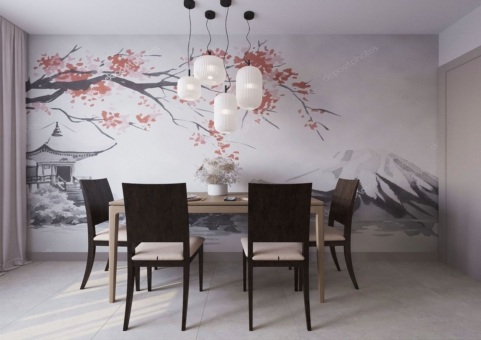 Кухня и санузел в японском стиле