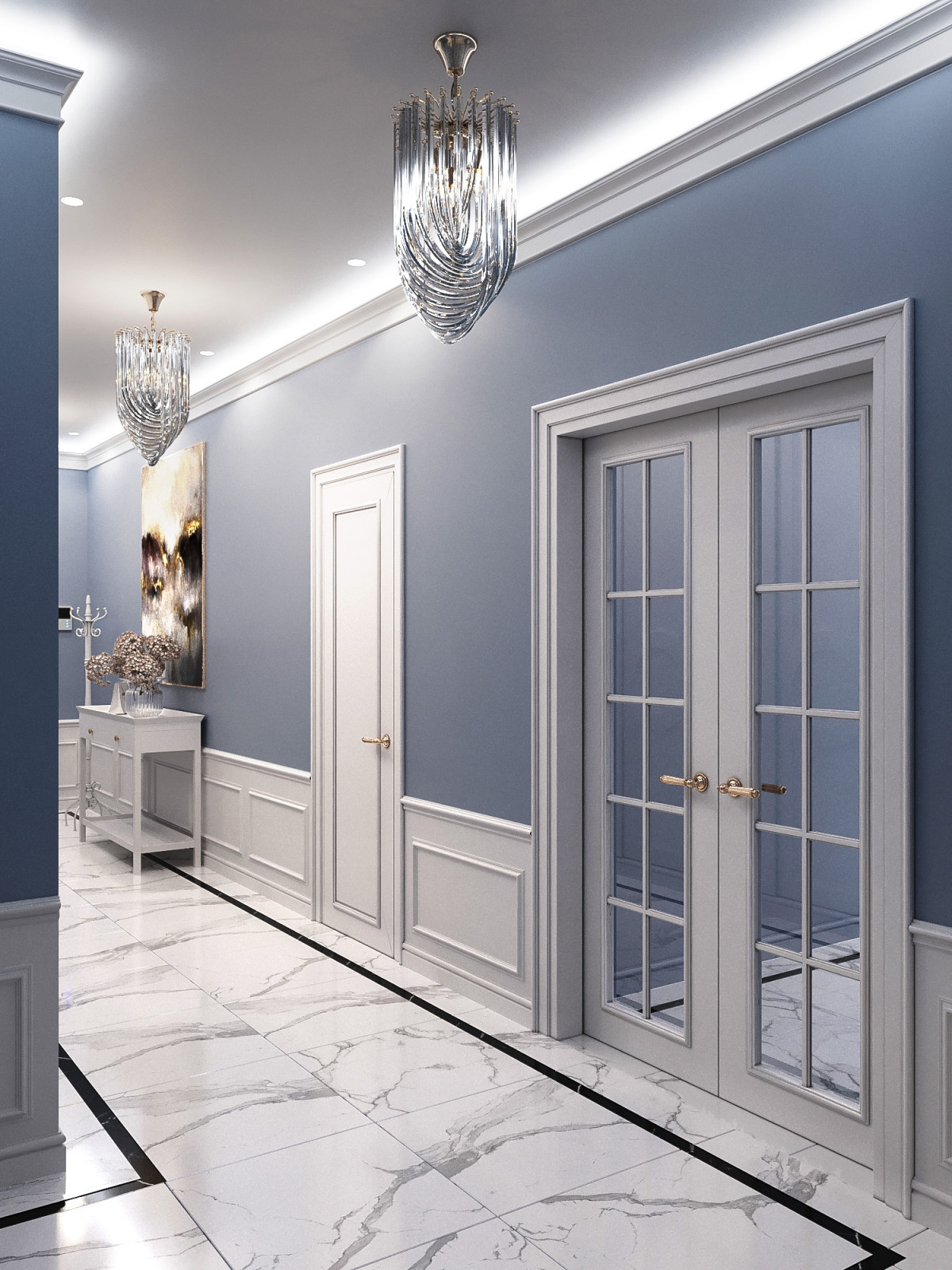 Дизайн интерьера трёхкомнатной квартиры, г. Рыбинск