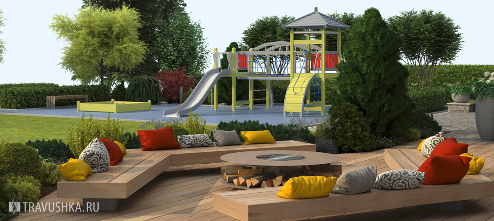 Дизайн-проект участка 20 соток, в 3D