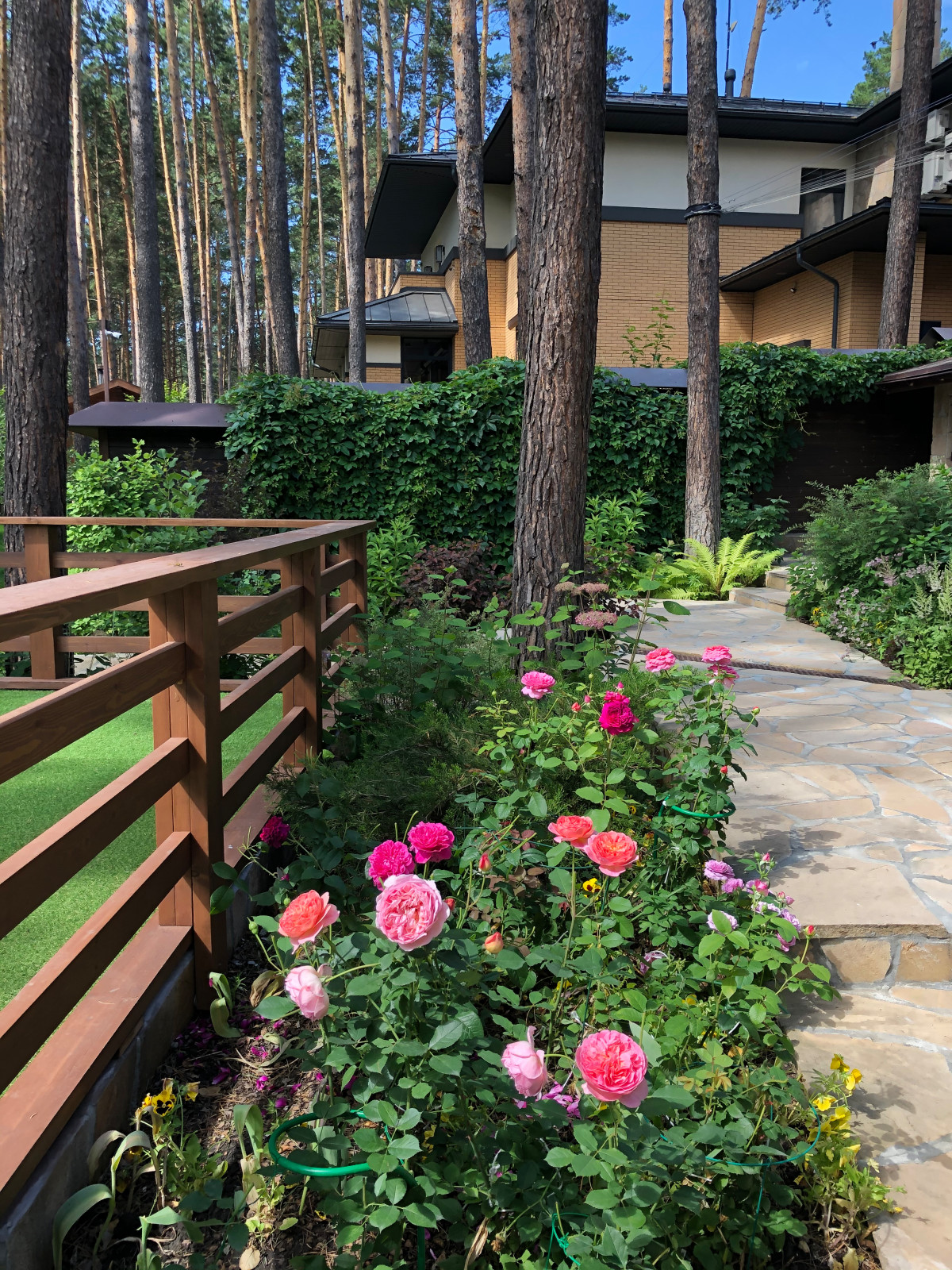 Просторный сад