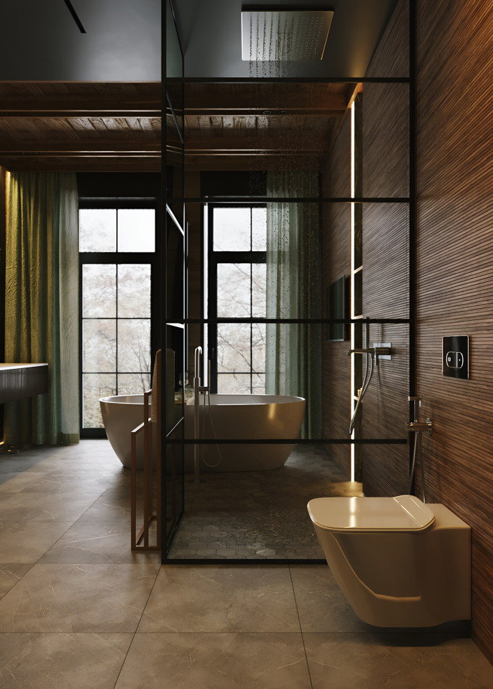 Большой санузел в доме