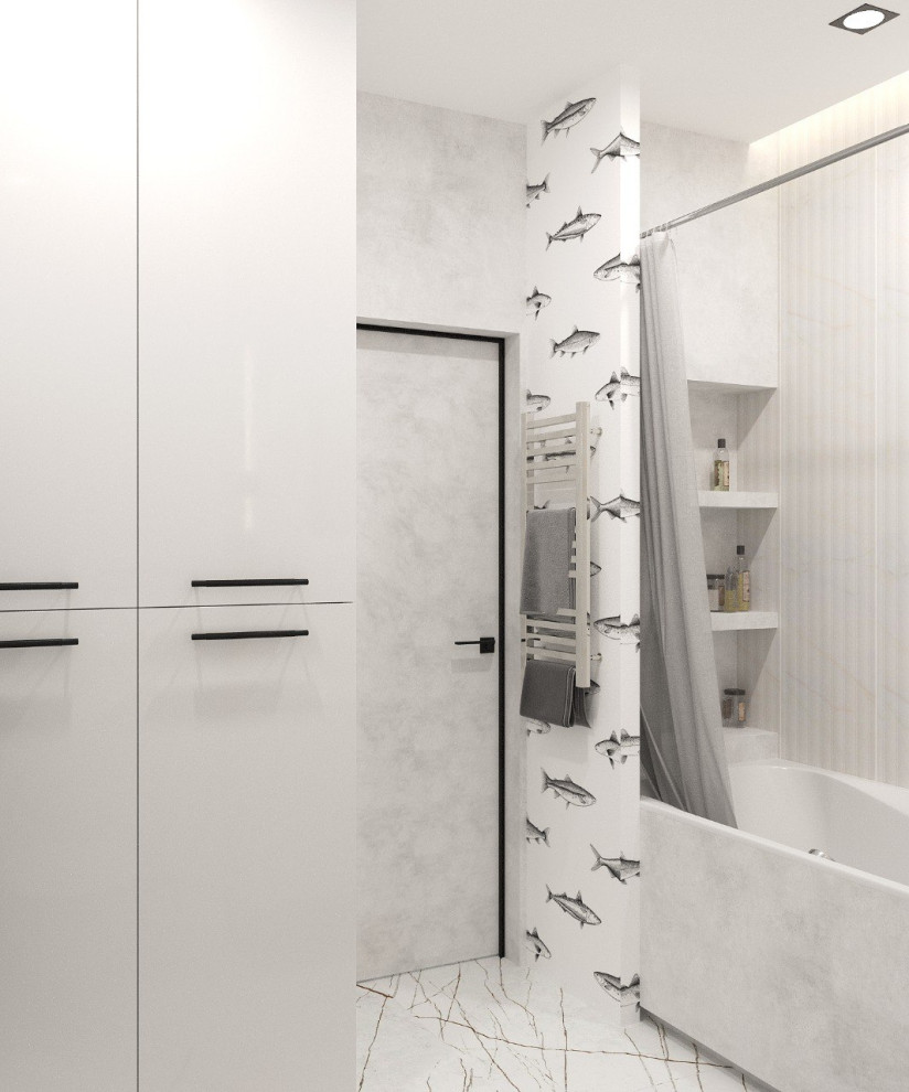 Ванная в квартире художника