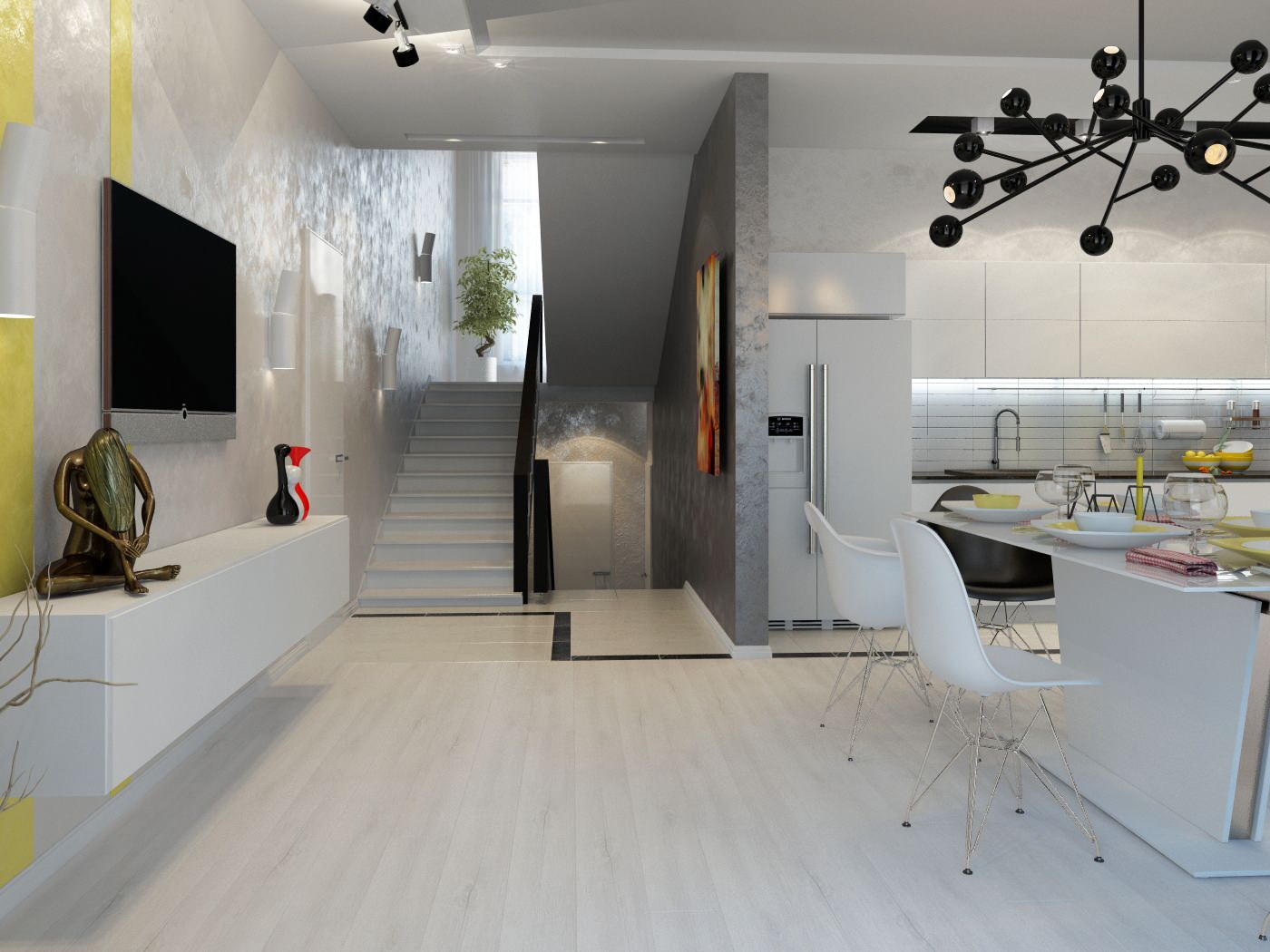 Дизайн коттеджа 347 м.кв. в коттеджном поселке Новая Опалиха