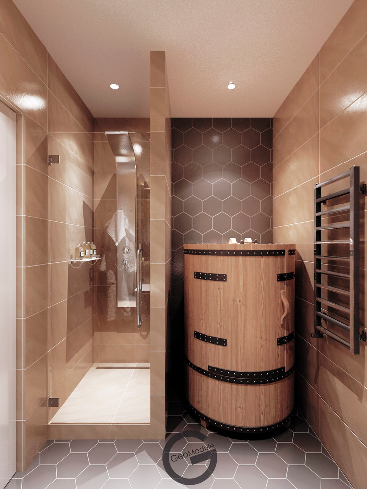 Проект квартиры для семьи с ребенком. "Вода и земля"