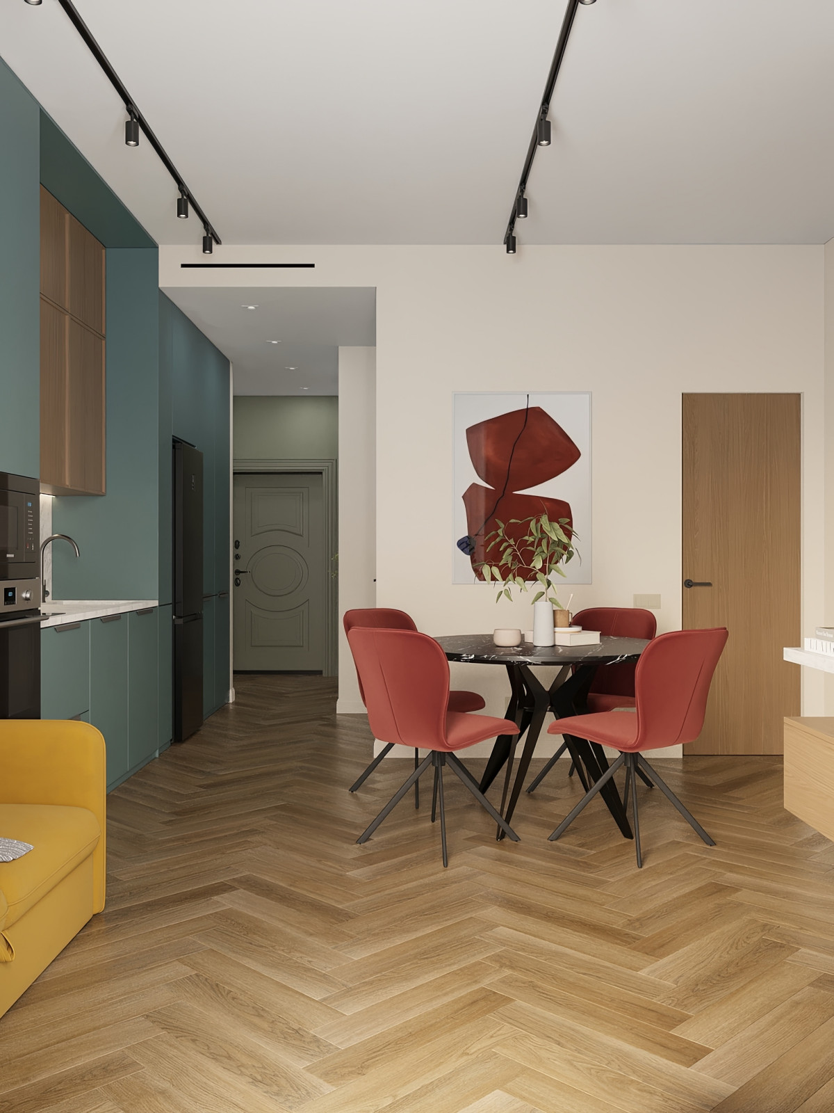 Яркая и свежая квартира в Москве