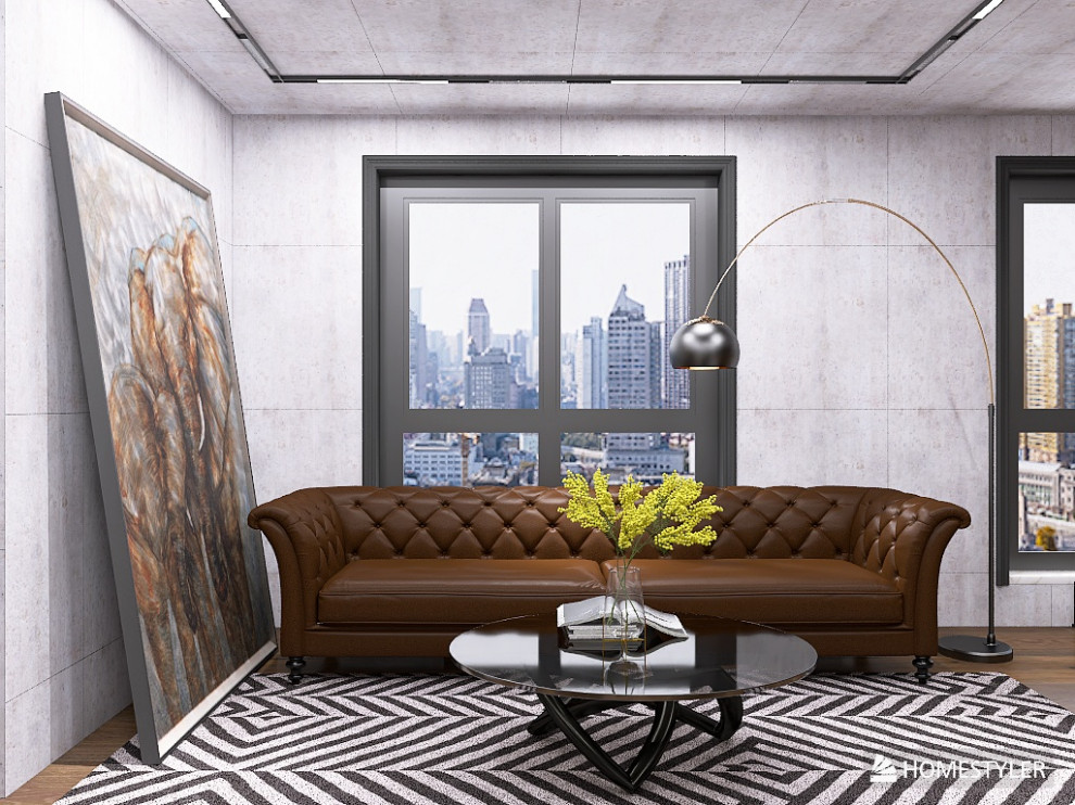 Кухня-гостиная в стиле гранж