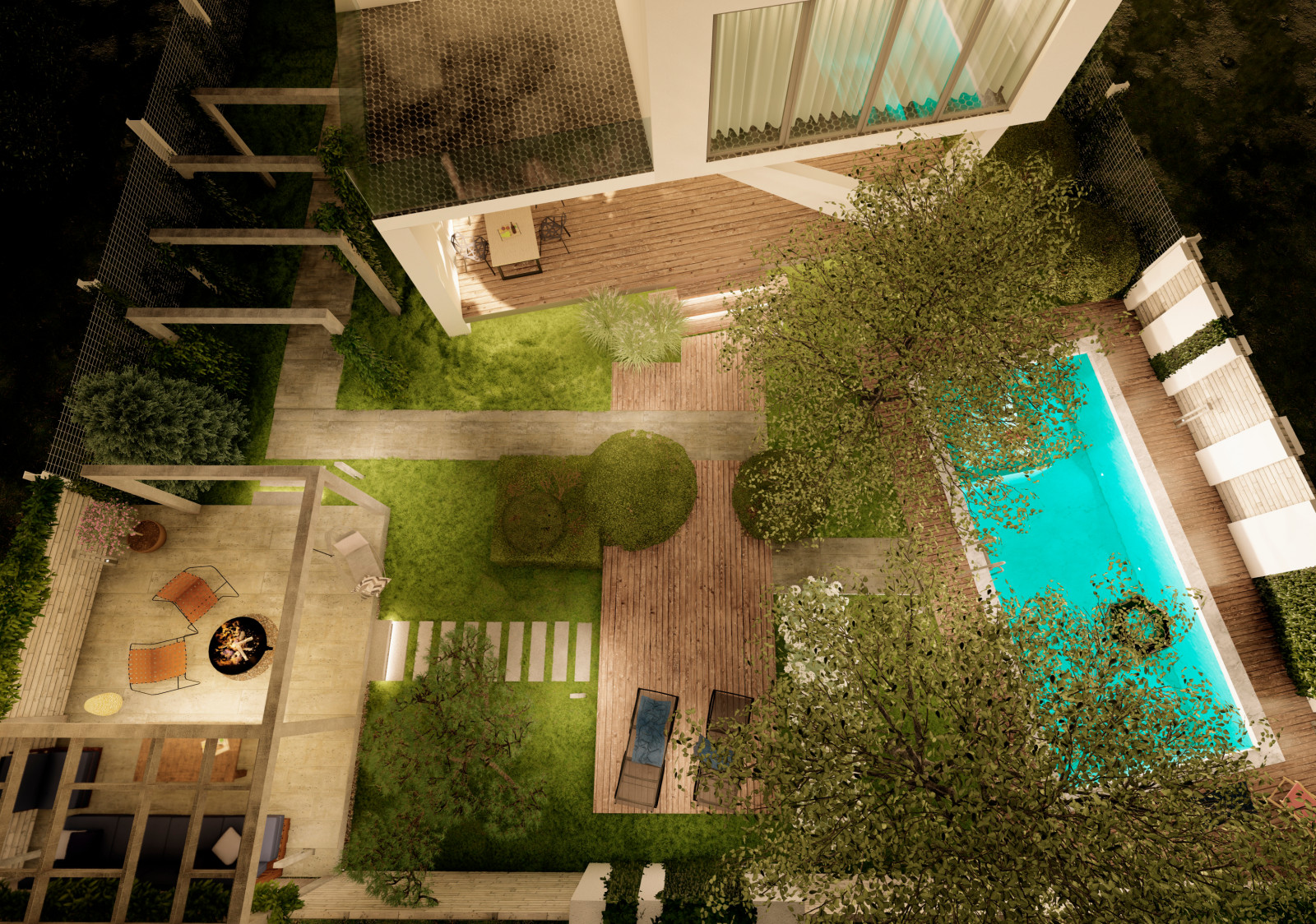 Сад в стиле минимализм