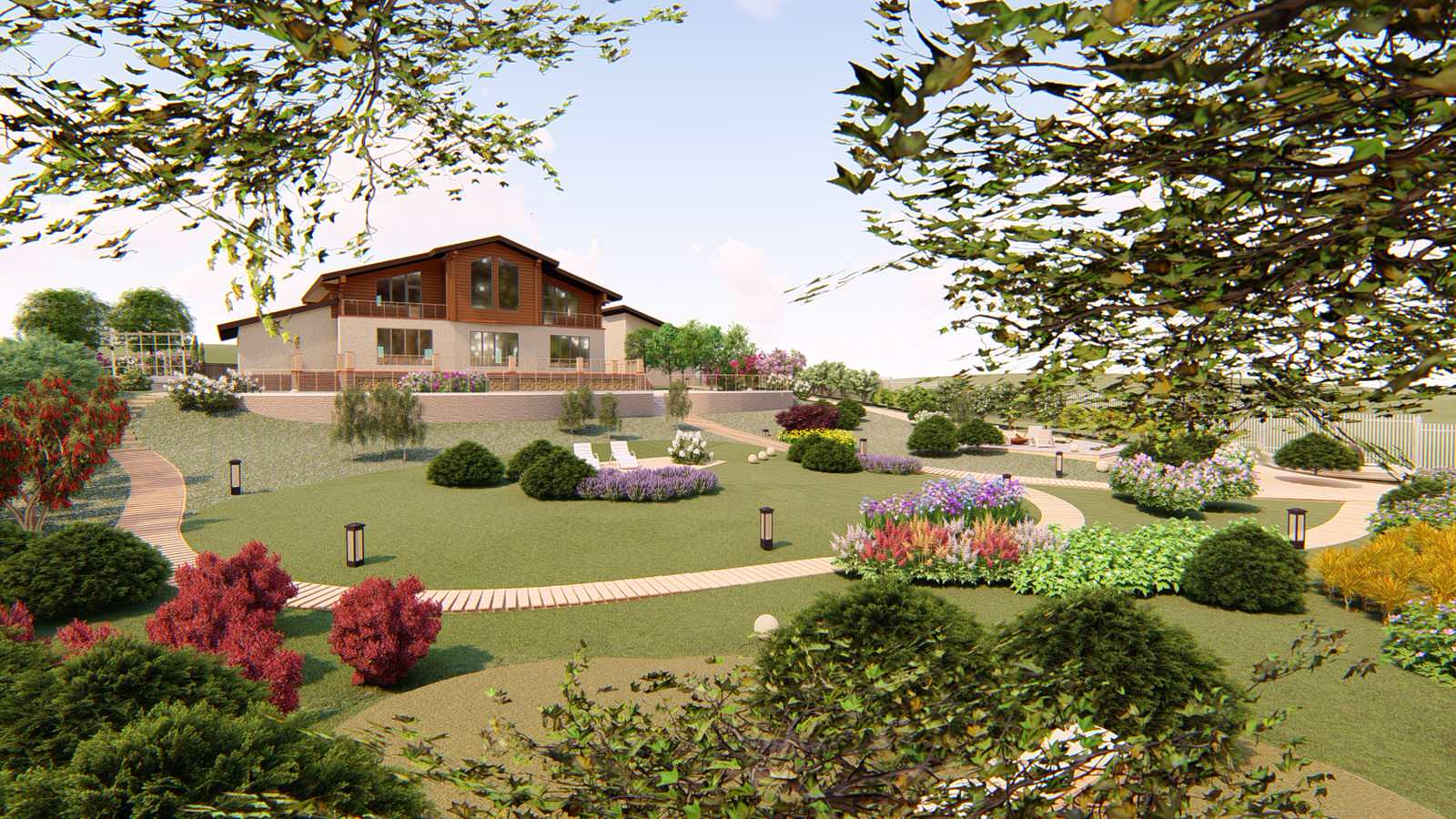 Обложка проекта: Проект ландшафтного благоустройства в посёлке Ушаково