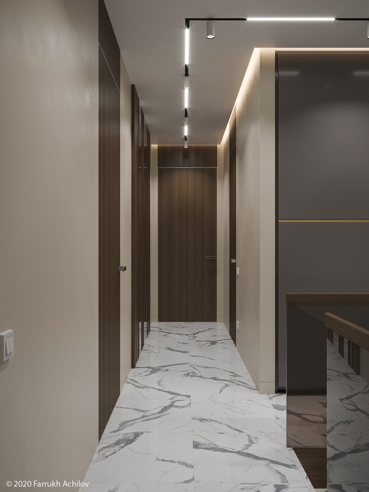 Обложка проекта: 2-х уровневая квартира в современном стиле