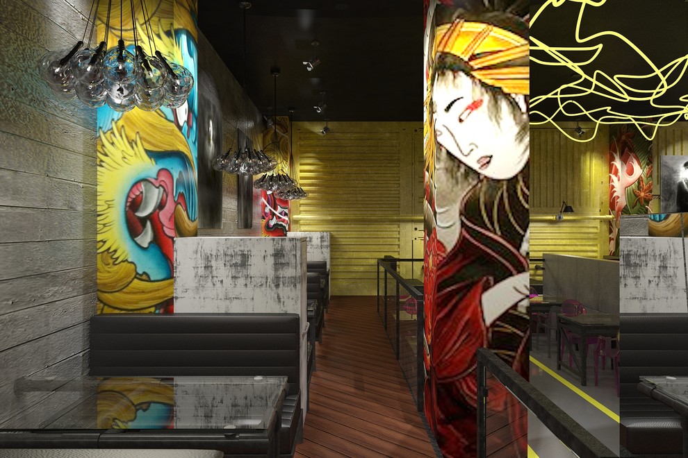 Общественный интерьер. Ресторан японской кухни Инари