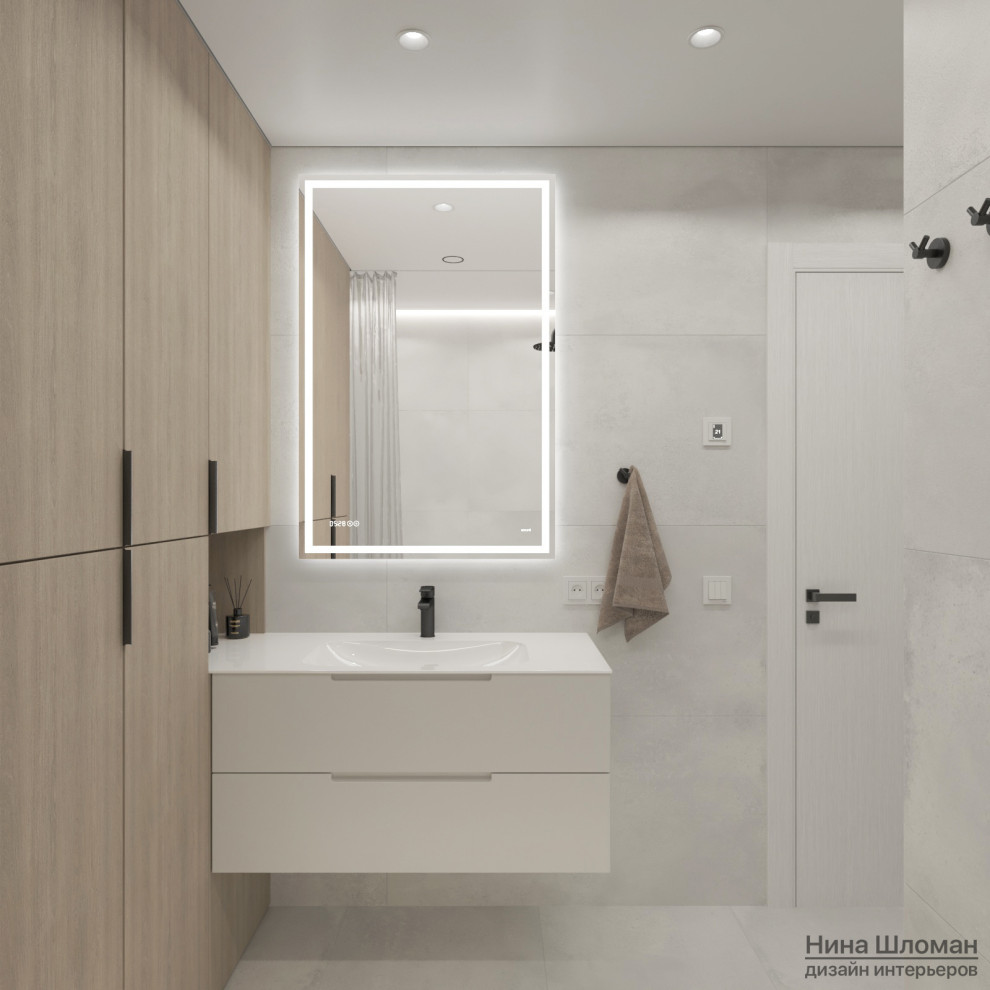 Обложка проекта: Светлый современный интерьер в старом фонде