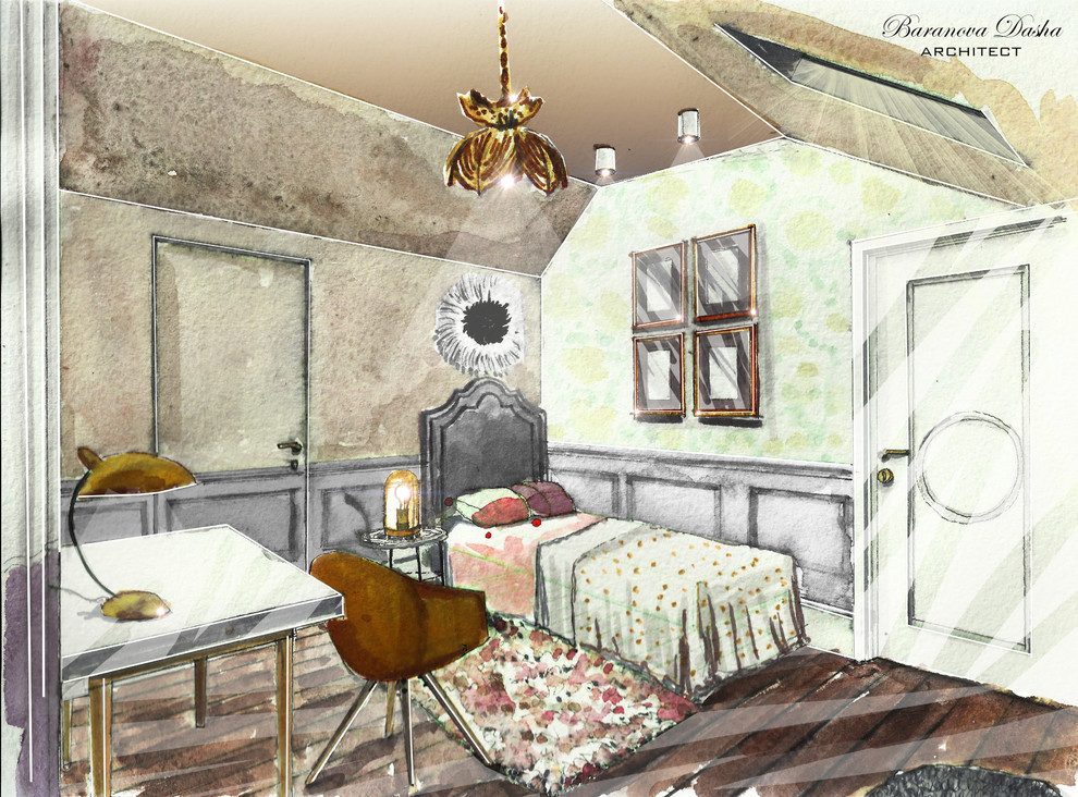 Проект таунхауса в Новой Москве площадью 300 кв м. В процессе реализации