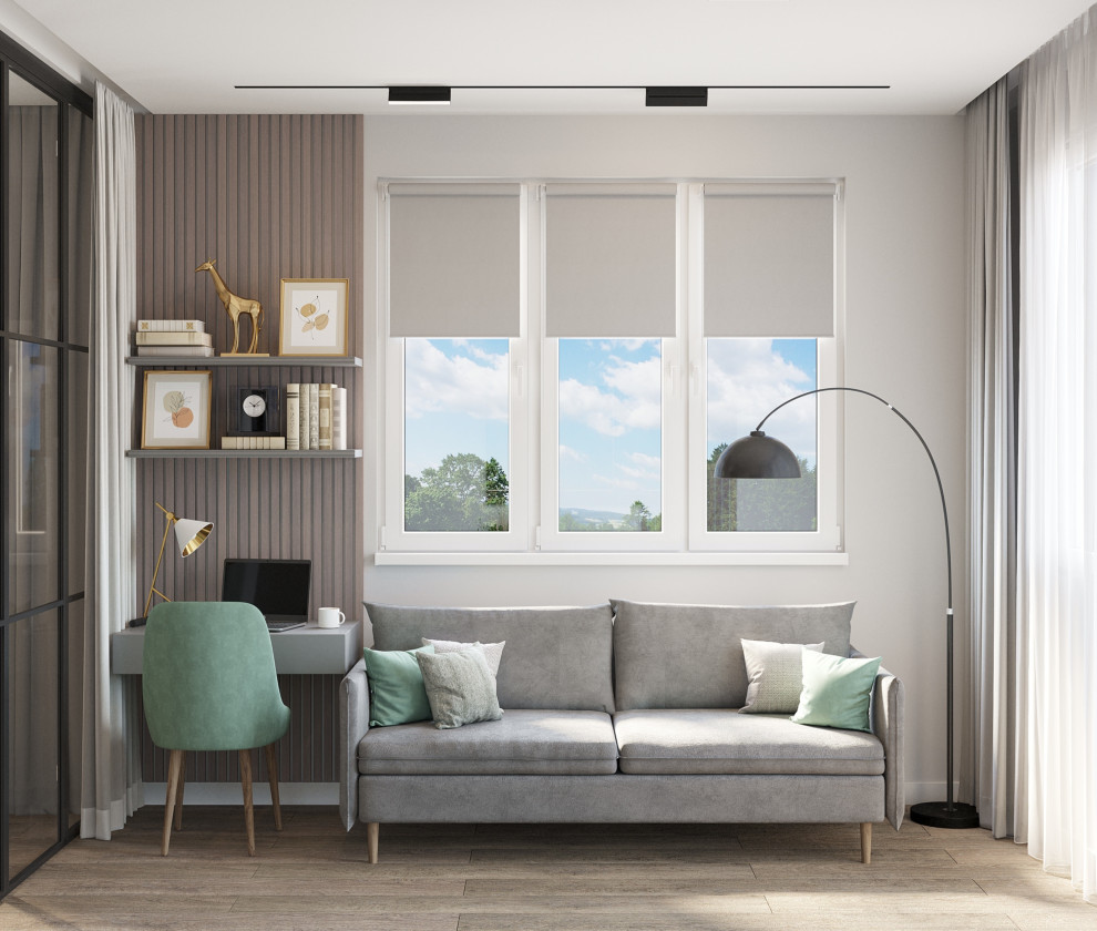 Обложка проекта: Дизайн-проект однокомнатной квартиры в современном стиле