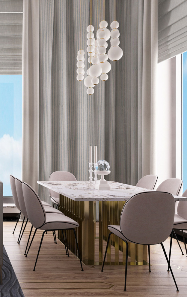 Дизайн пентхауса в ЖК Резиденция Монэ площадью 126 кв.м. в современном стиле.