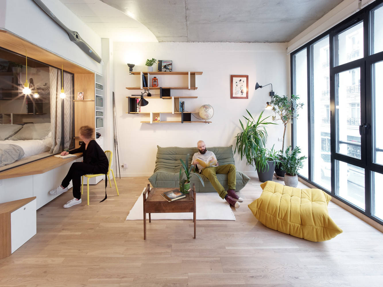 Houzz Франция: Квартира на месте многоярусного гаража