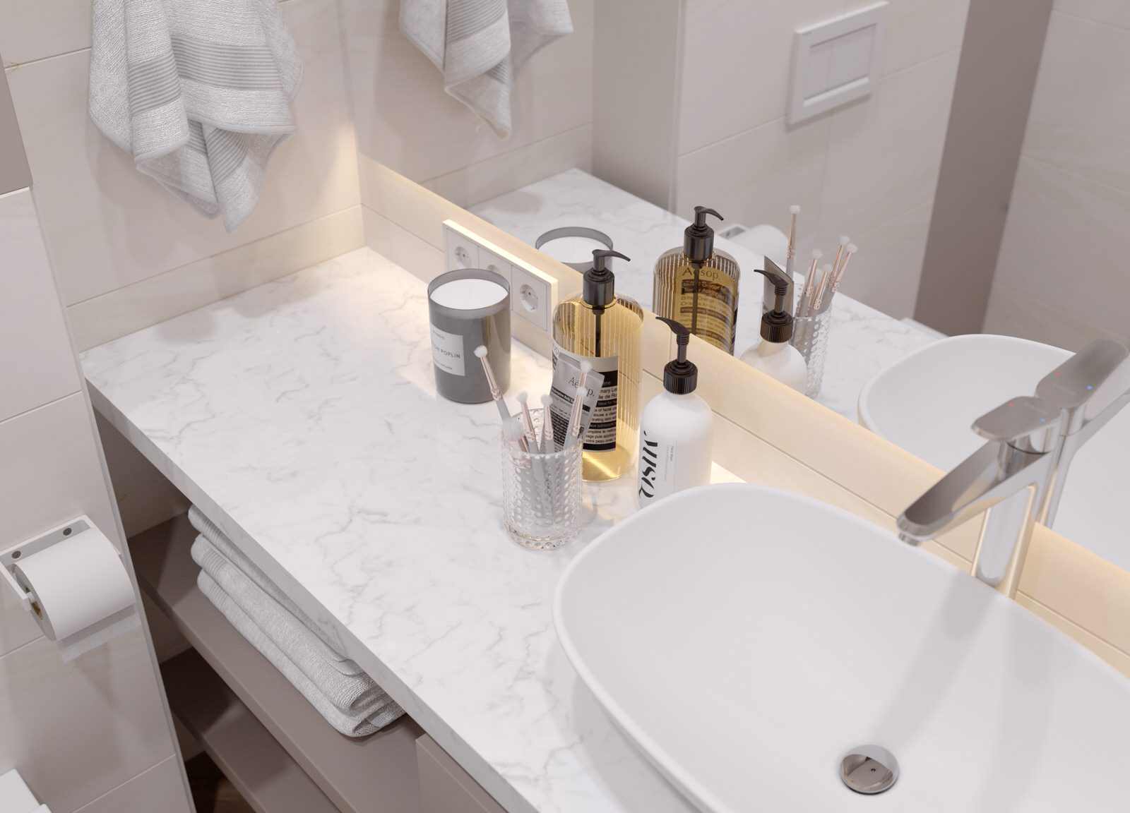 Проект квартиры в современном стиле в ЖК Скандинавия