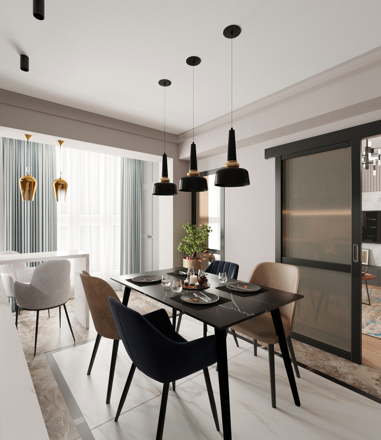 Квартира 100 квадратных метров в г.Кисловодске, Проект кухни