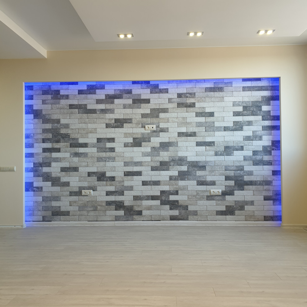 Тумба под ТВ со встроенным камином