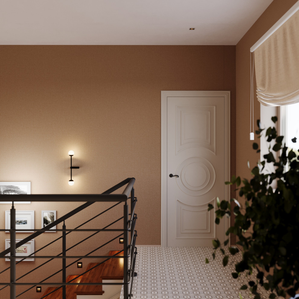 Дизайн 2х этажного дома в стиле эклектика