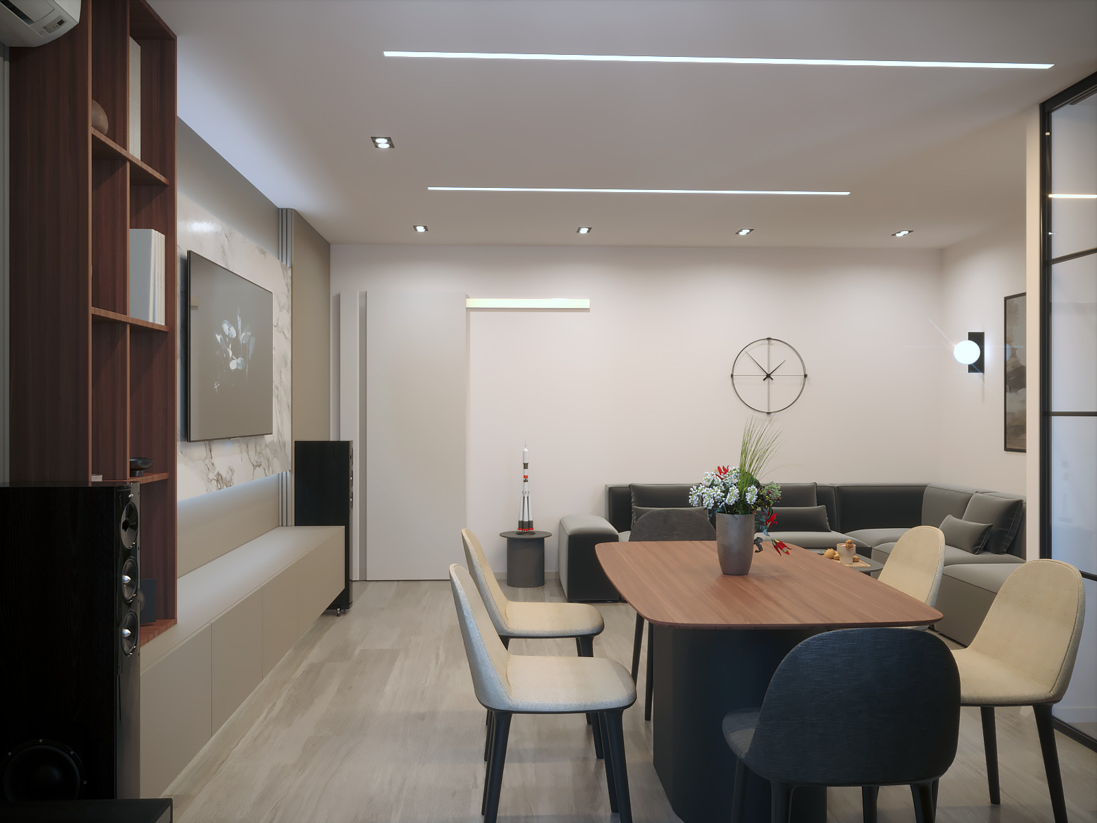 Современная квартира в новостройке.