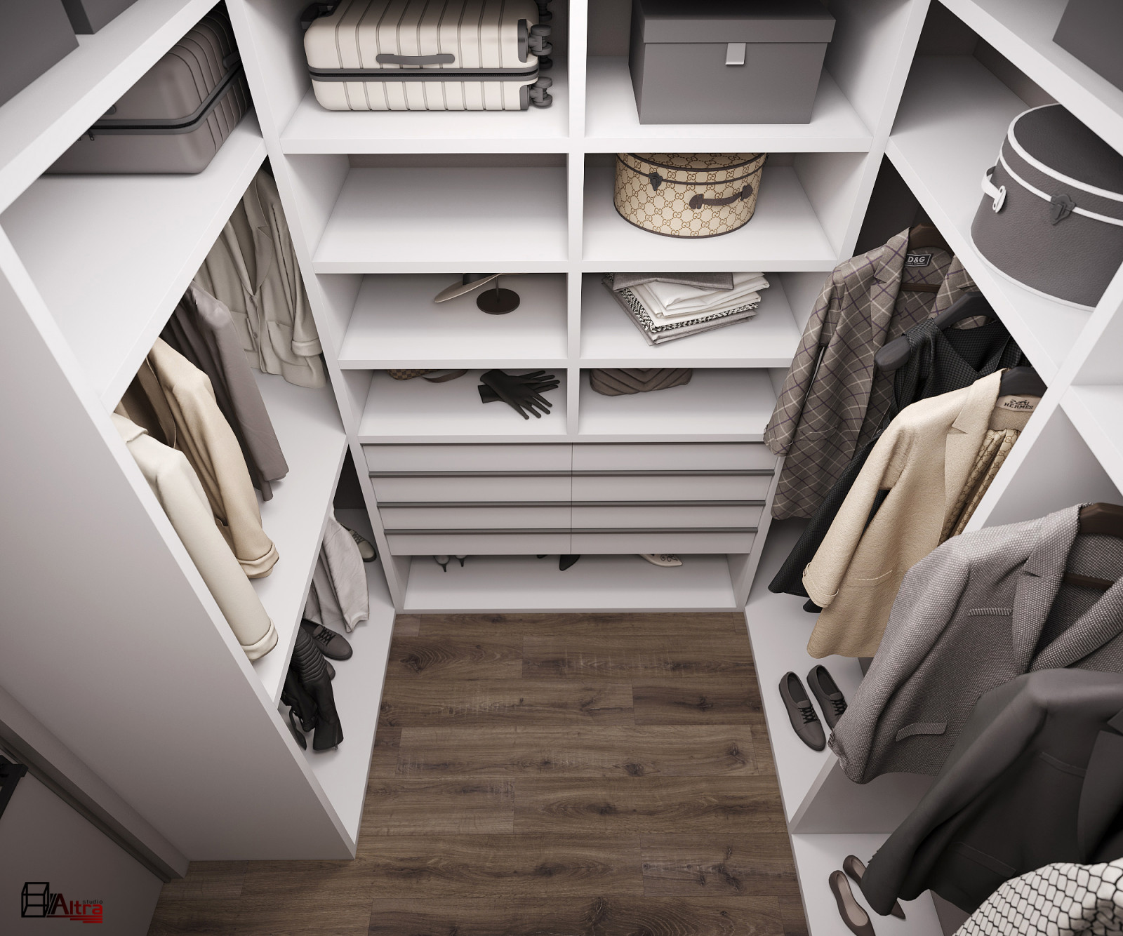 Обложка проекта: 3-комнатная квартира в ЖК Преображенский