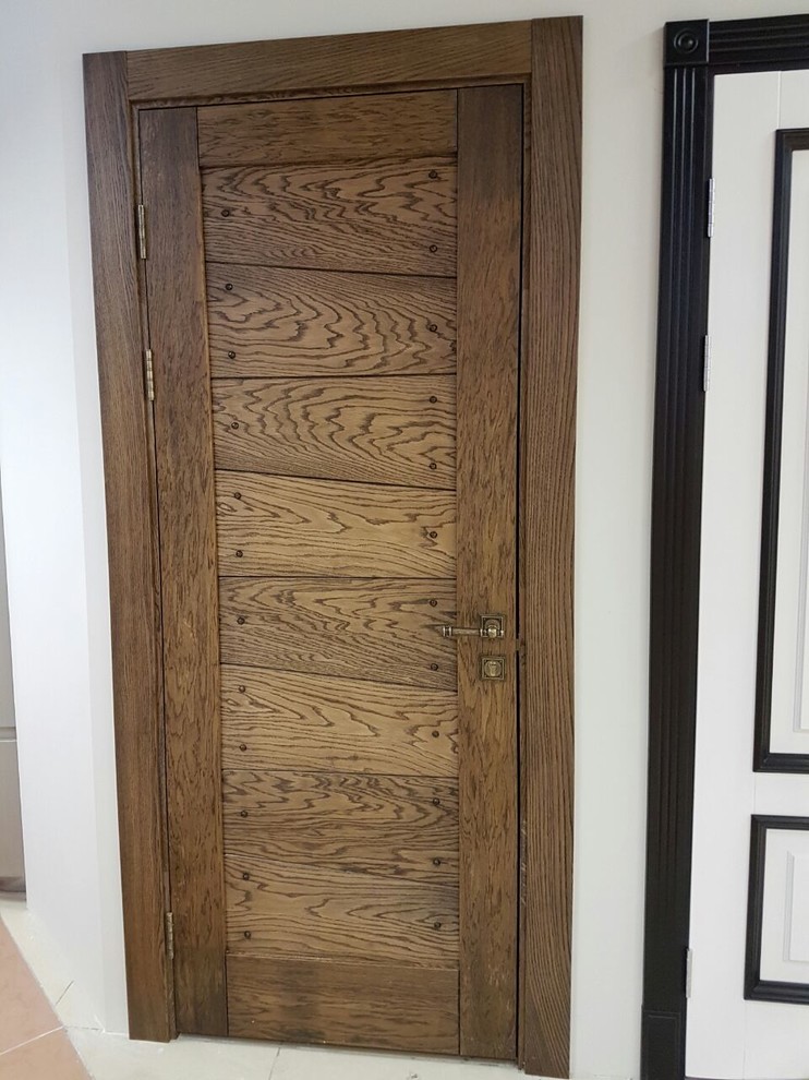 Дверь лофт и кантри. Модель Скиф, отделка маслом