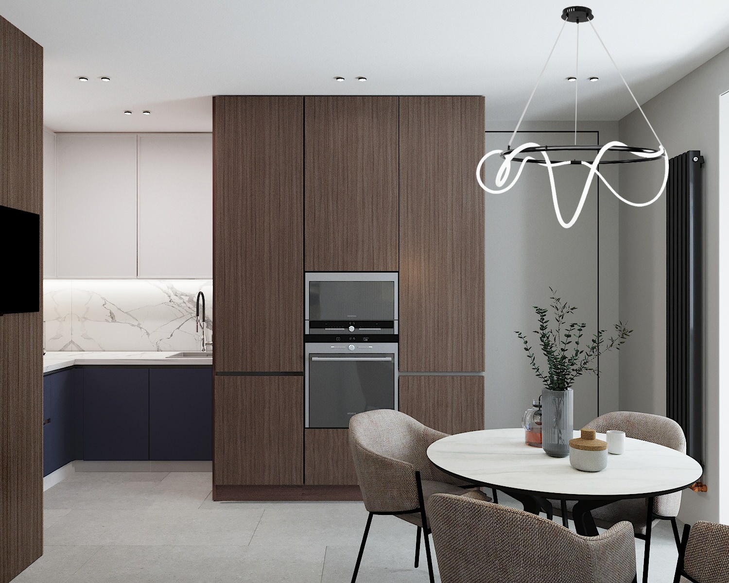 Обложка проекта: кухня коридор ЖК Европейский