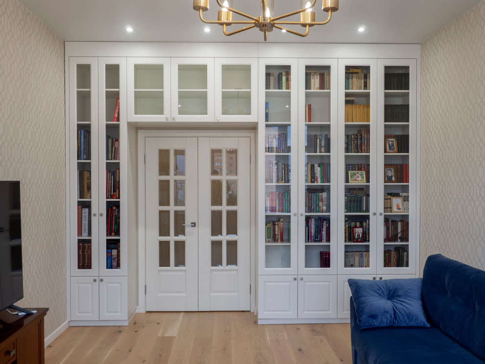 Меблировка спальни и кабинета в светло-мятном цвете