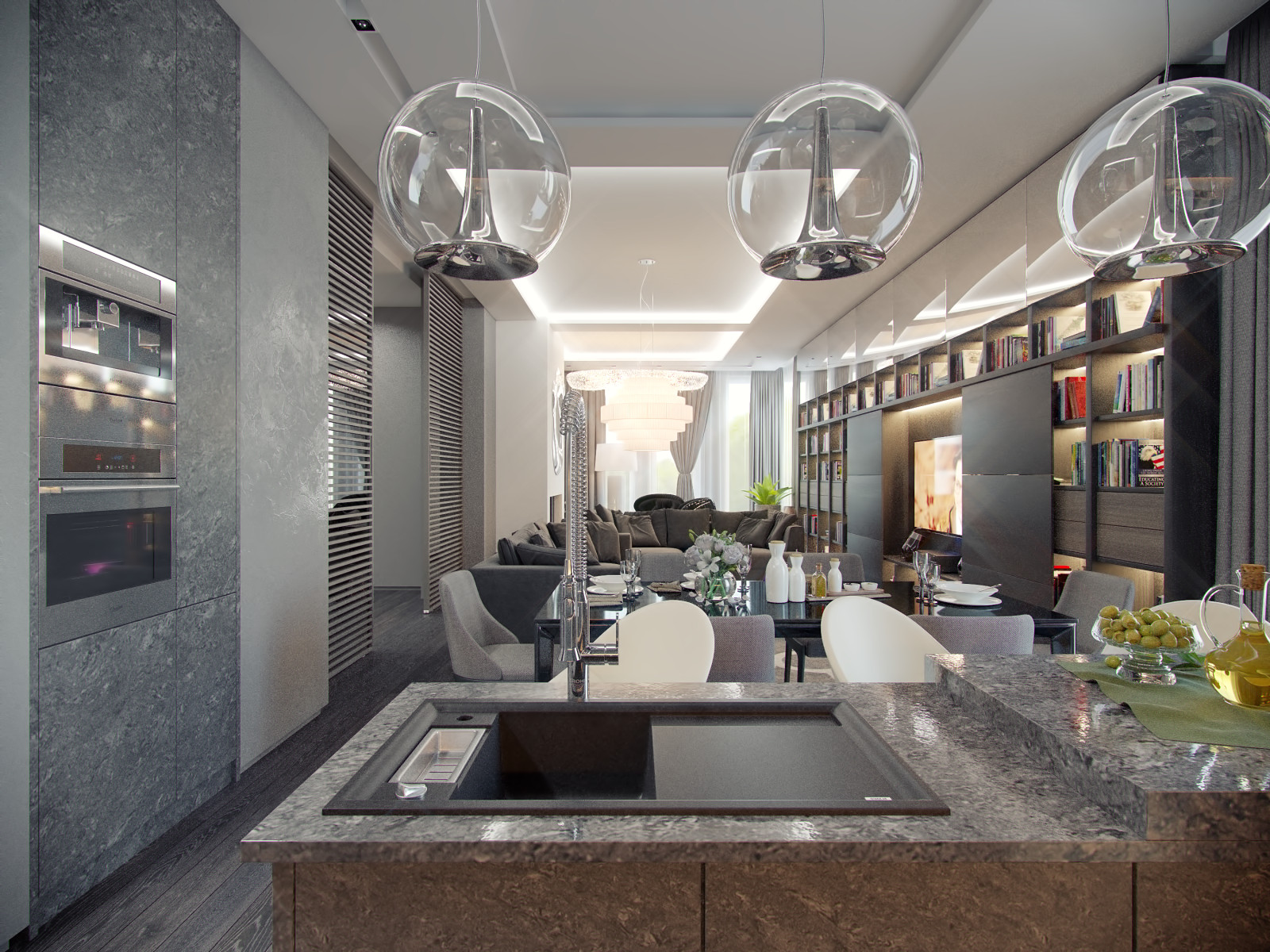 Дизайн интерьера квартиры в современном стиле минимализм