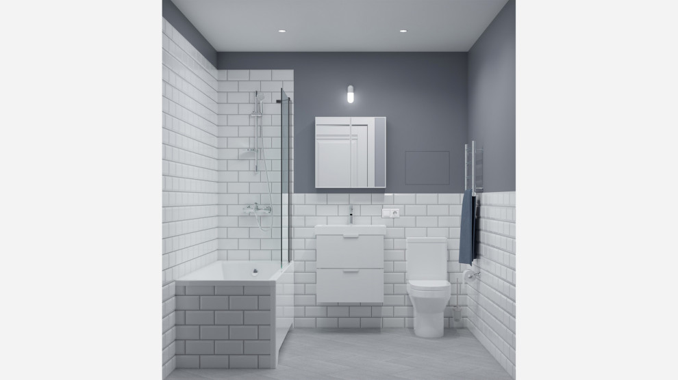 Скандинавский стиль в сером исполнение