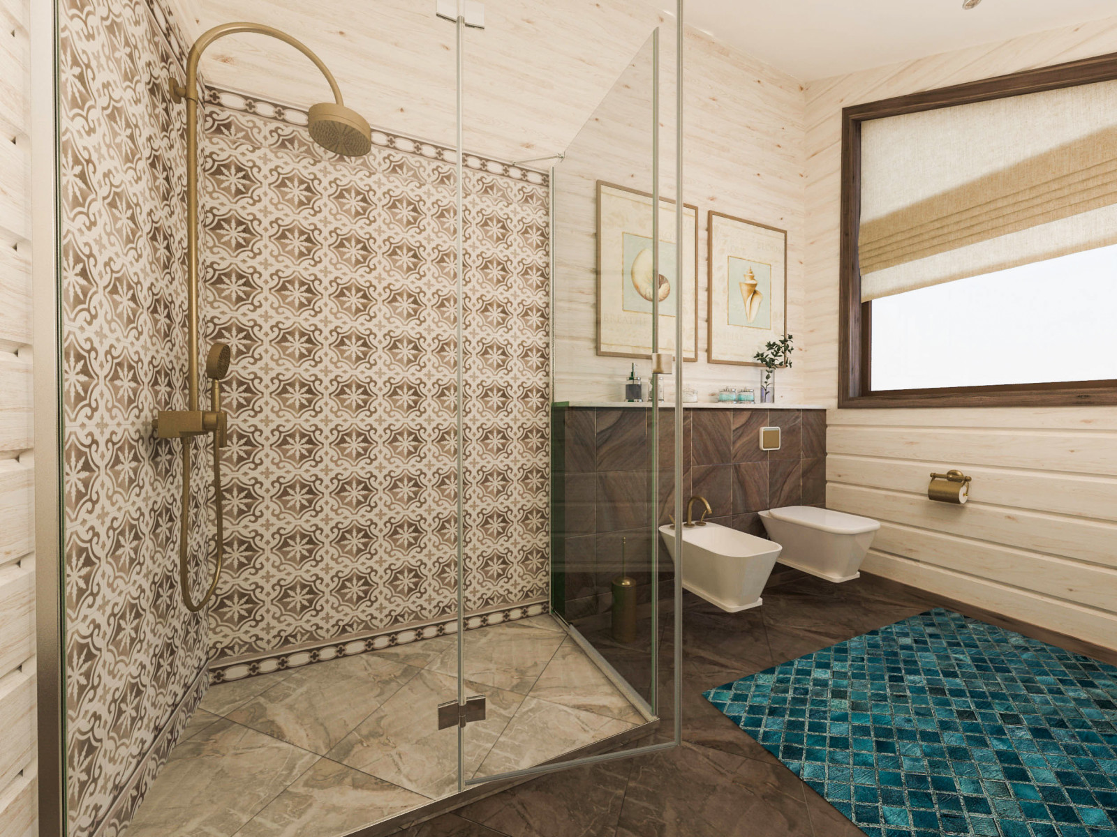 Дом в срубе. С/у