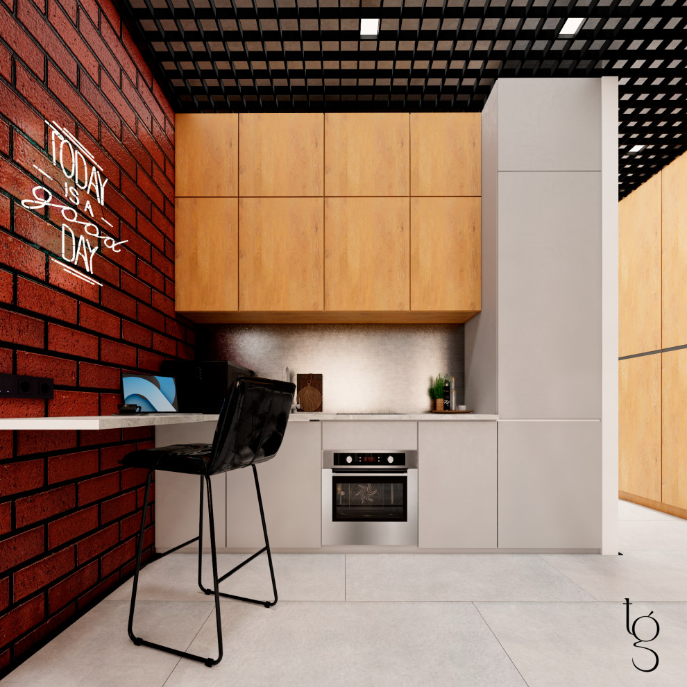 Обложка проекта: A modern industrial-style studio