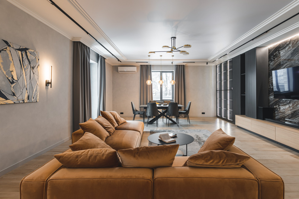 Реализованный интерьер частного дома площадью 300 кв.м.