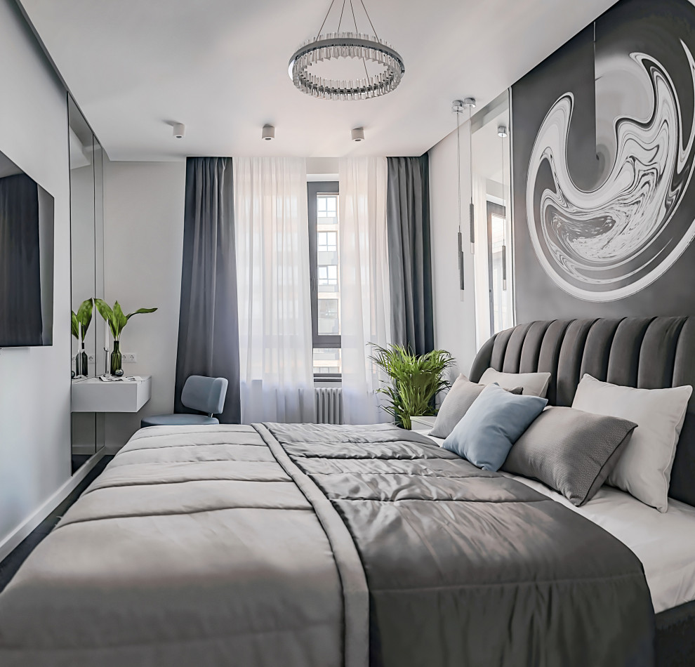 Черно белая квартира в ЖК Ясный