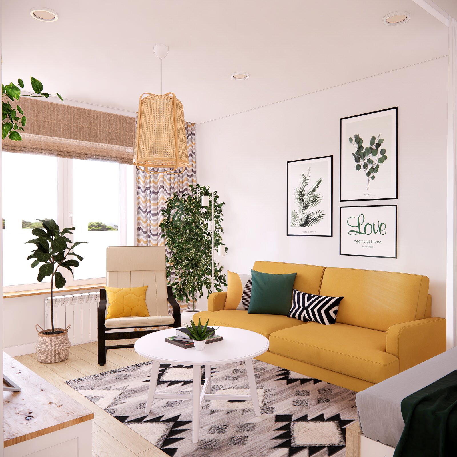 Обложка проекта: Двухкомнатная квартира 50 м2