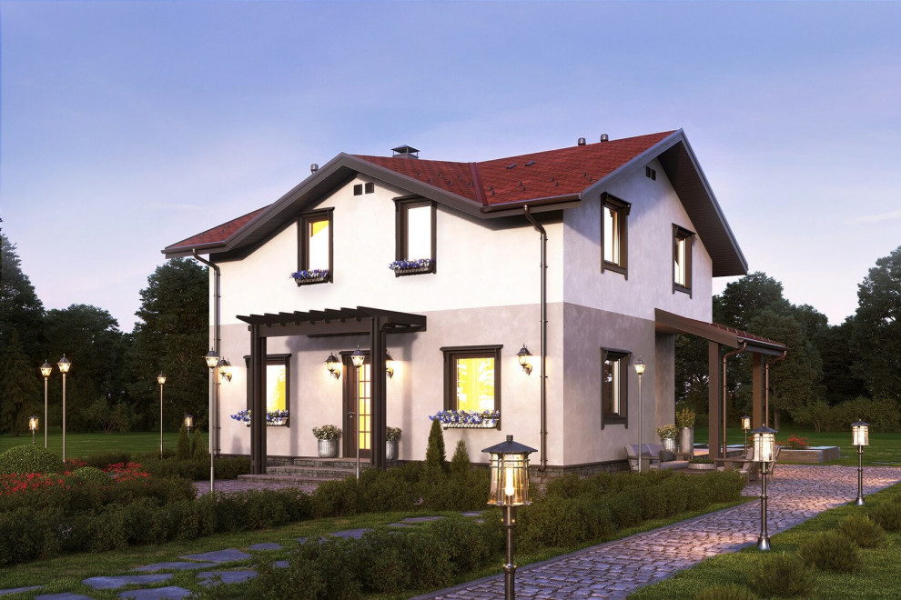 Обложка проекта: Каменный дом, 121 кв.м.