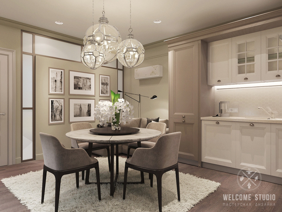 «Savanna’s color». Трёхкомнатная квартира в Москве.