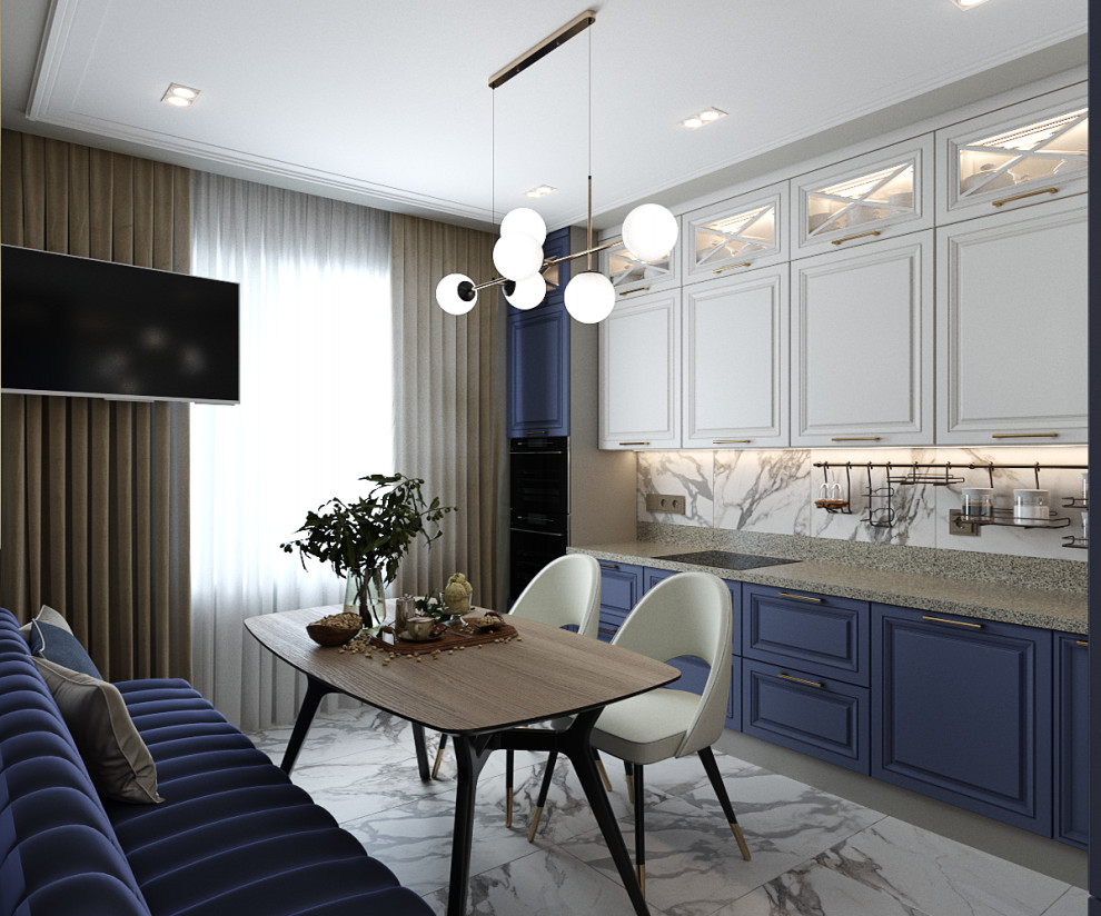 Трехкомнатная квартира в современном классическом стиле