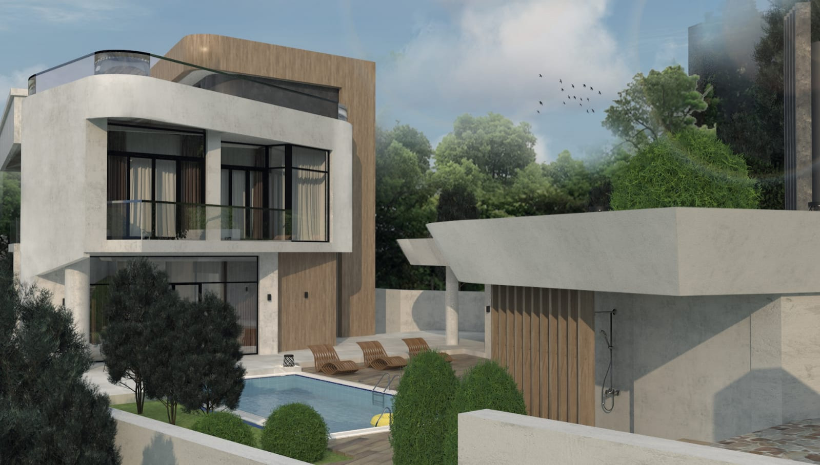 Вилла в Дюрсо. Гостевой дом.