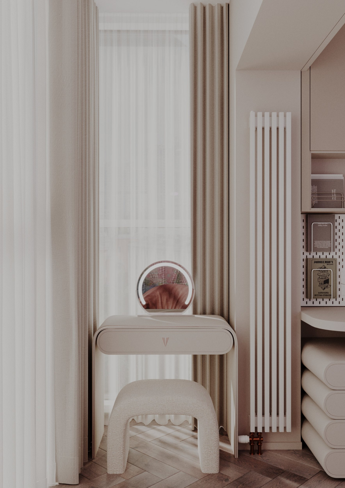 Дизайн интерьера трехкомнатной квартиры "ЖК Дежнев"