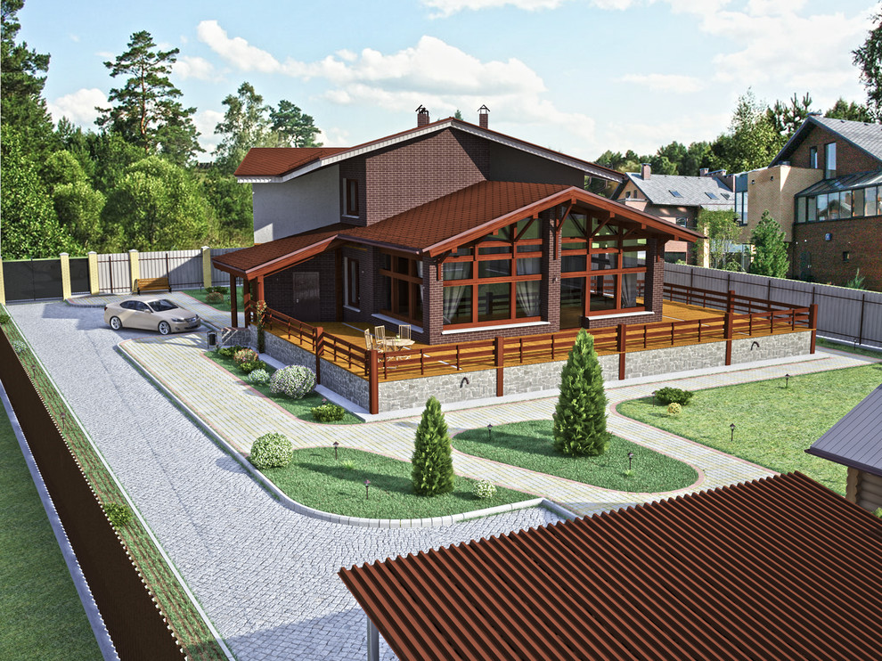 Обложка проекта: Коттедж в пригороде Воронежа