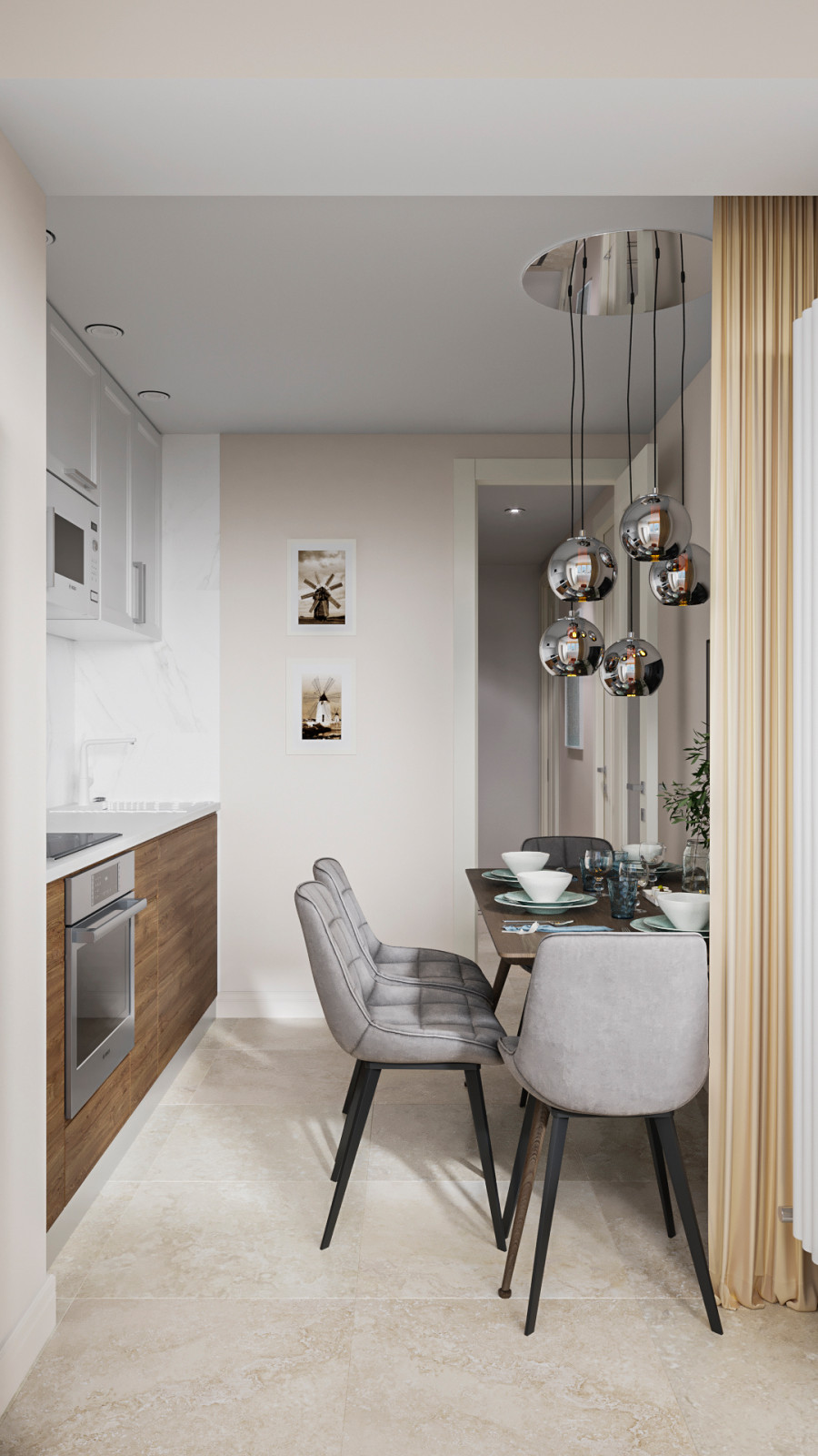 Технологичная квартира для молодой пары