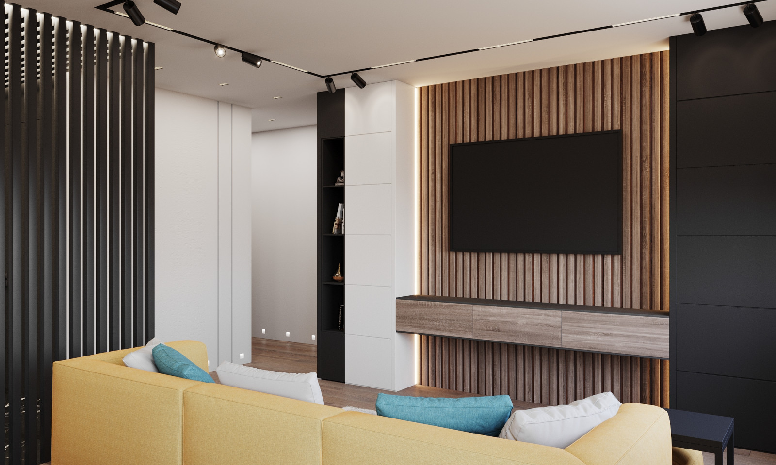 Обложка проекта: Дизайн интерьера квартиры в современном стиле в ЖК В Лесу