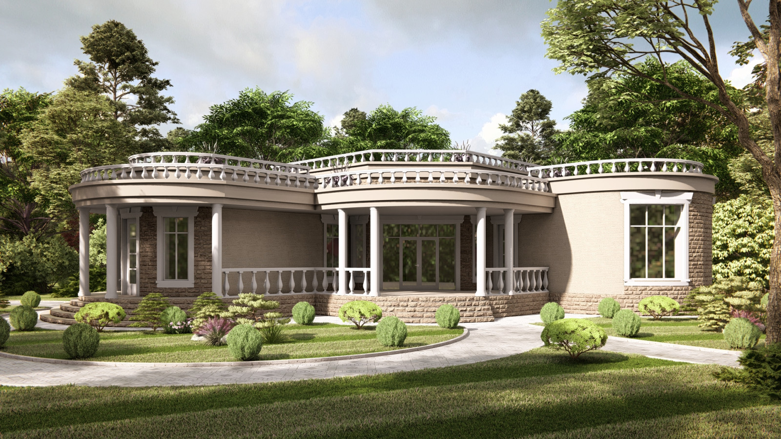 Обложка проекта: Проект частного дома в Московской области площадью 247.14м2